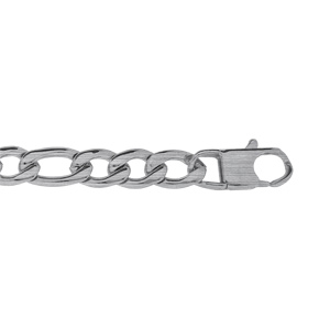 Bracelet en acier satiné 1+3 9mm - 22cm - Vue 1