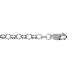 Bracelet en argent chane maille jaseron longueur 19cm - Vue 1