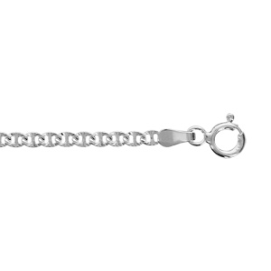 Bracelet en argent chane maille marine lapides - longueur 18cm - Vue 1