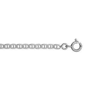 Bracelet en argent chane maille marine largeur 3mm et longueur 18cm - Vue 1