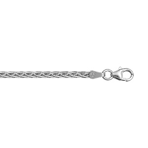 Bracelet en argent chaîne maille palmier largeur 2mm et longueur 18cm - Vue 1