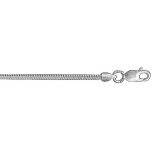 Bracelet en argent chane maille serpentines carres - largeur 1,8mm et longueur 18cm - Vue 1