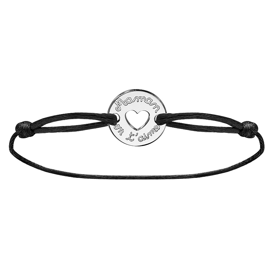 XUANPAI 2PCS Bracelets Couples Je T’aime - Acier Inoxydable Et Cordon Ajustable Cadeau Amoureux