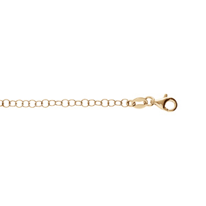 Bracelet en argent et dorure jaune chane maille Jaseron longueur 18cm rglable - Vue 1