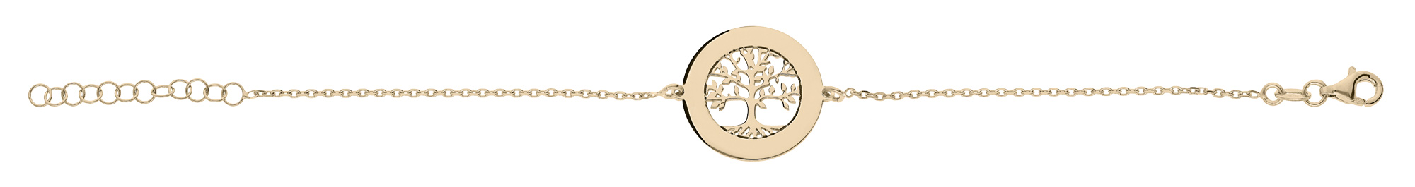 Bracelet Or 18 Carats Jaune Avec Plaque à Graver - Longueur 14,50 Cm, Poids 2,50 G