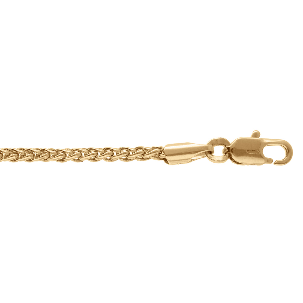 Bracelet en plaqu� or maille palmier - 16+3cm - Vue 1
