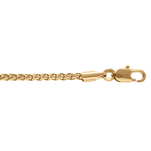 Bracelet en plaqu� or maille palmier - 16+3cm
