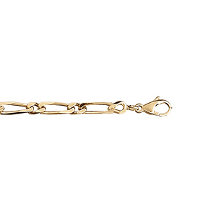 Bracelet en vermeil 1+1 4mm -18cm - Vue 1
