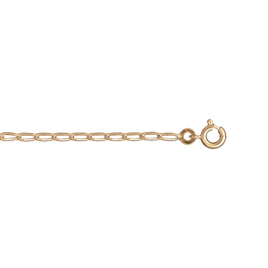 Bracelet en vermeil chaîne maille cheval largeur 2 mm - 18 cm - Vue 1