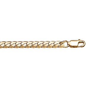 Bracelet en vermeil maille serpent -18cm - Vue 1