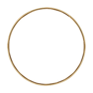 Bracelet en vermeil massif fil demi jonc 4mm de largeur - diamtre 60