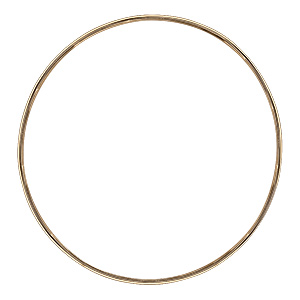 Bracelet en vermeil massif fil demi jonc 4mm de largeur - diamtre 62