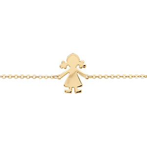 Bracelet en vermeil passive fille  16+3cm
