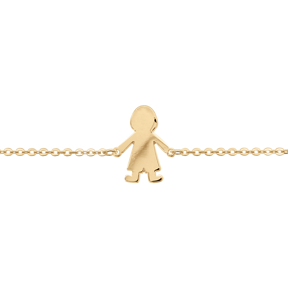 Bracelet en vermeil passive garcon - 16+3cm - Vue 1