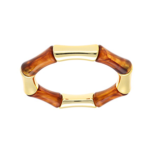 Bracelet extensible galb ambre et dor
