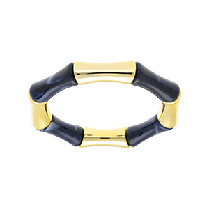 Bracelet extensible galb bleu et dor