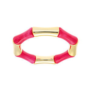 Bracelet extensible galb fuschia et dor