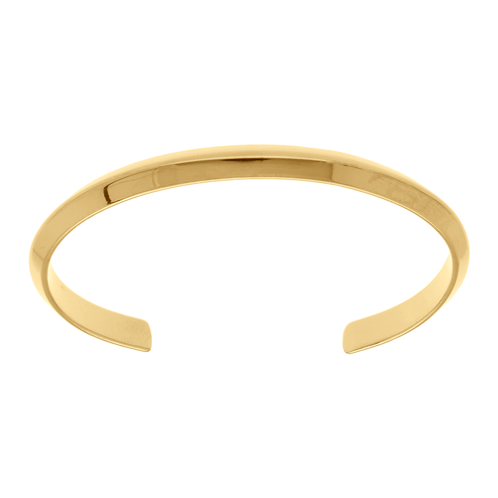 Bracelet  jonc en acier dor� - Vue 1
