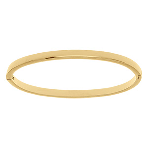 Bracelet jonc en acier dor� articul�