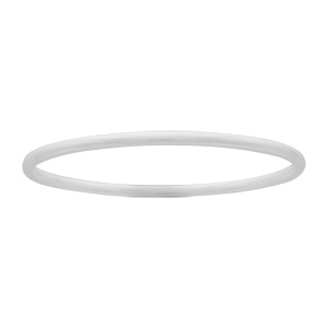 Bracelet jonc en cramique blanche 3mm diamtre 62mm - Vue 1