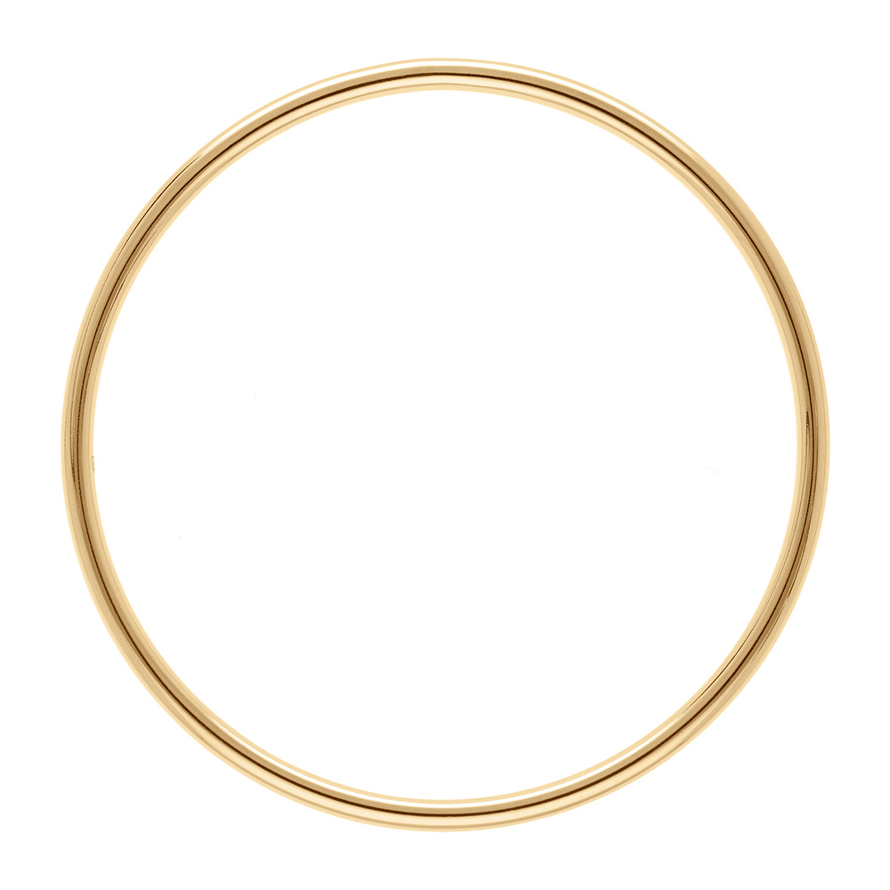 Bracelet jonc en plaqu� or largeur 3mm et diam�tre 62mm - Vue 1