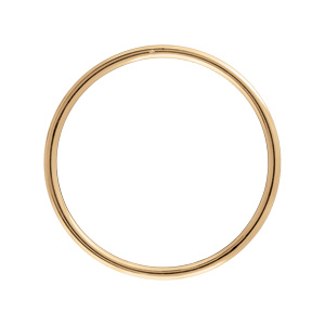 Bracelet jonc en vermeil massif fil 3,8mm - diamètre 60mm - Vue 1