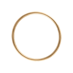 Bracelet jonc en vermeil massif fil 3,8mm - diamètre 66mm - Vue 1