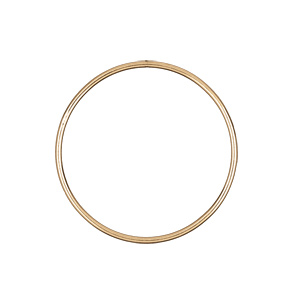 Bracelet jonc en vermeil massif fil 3mm - diamètre 66 mm - Vue 1