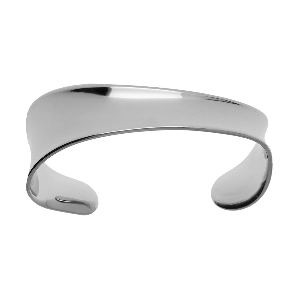 Bracelet Rigide Métal Argenté/cuivre Type épis Années 1970 - Occasion