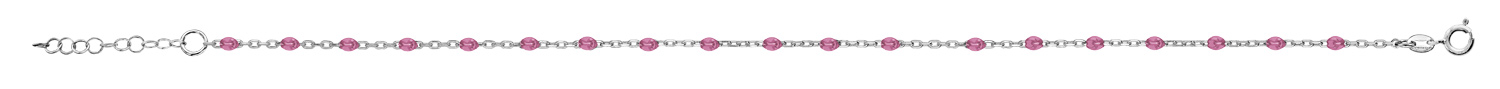 Collier Vintage Doré Rhodié Avec Perle Rose - Longueur 67 Cm - Années 80 - Occasion