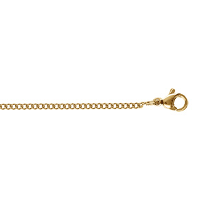 Chaîne en acier doré maille gourmette 1.9mm - 45cm - Vue 1