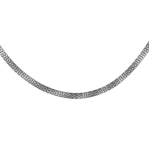 Chaîne en acier maille tube souples largeur 2mm et longueur 50cm - Vue 1