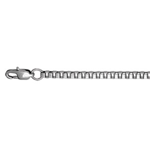 Chaîne en acier maille vénitienne largeur 3mm et longueur 50cm - Vue 1