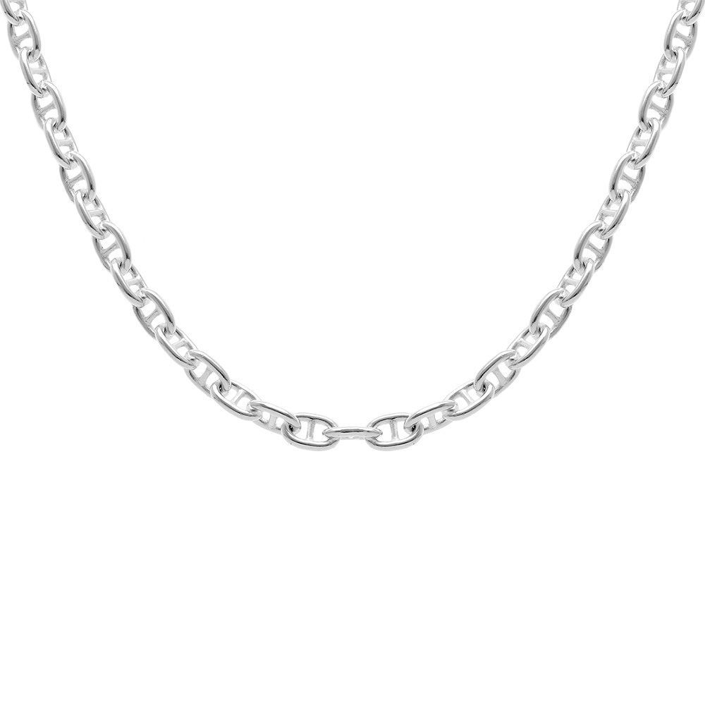 Cha�ne en argent maille marine longueur 50cm - Vue 1