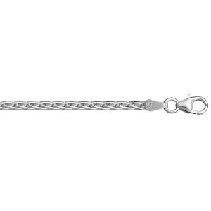 Chaîne en argent maille palmier - longueur 40cm largeur 3mm - Vue 1