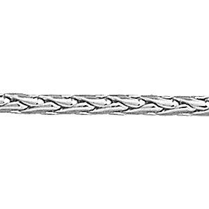 Chaîne en argent maille palmier - longueur 45cm largeur 3mm - Vue 1