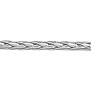 Chane en argent maille palmier - longueur 45cm largeur 3mm - Vue 1