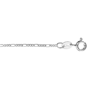 Chane en argent mailles 1+3 largeur 0,4mm et longueur 40cm - Vue 1