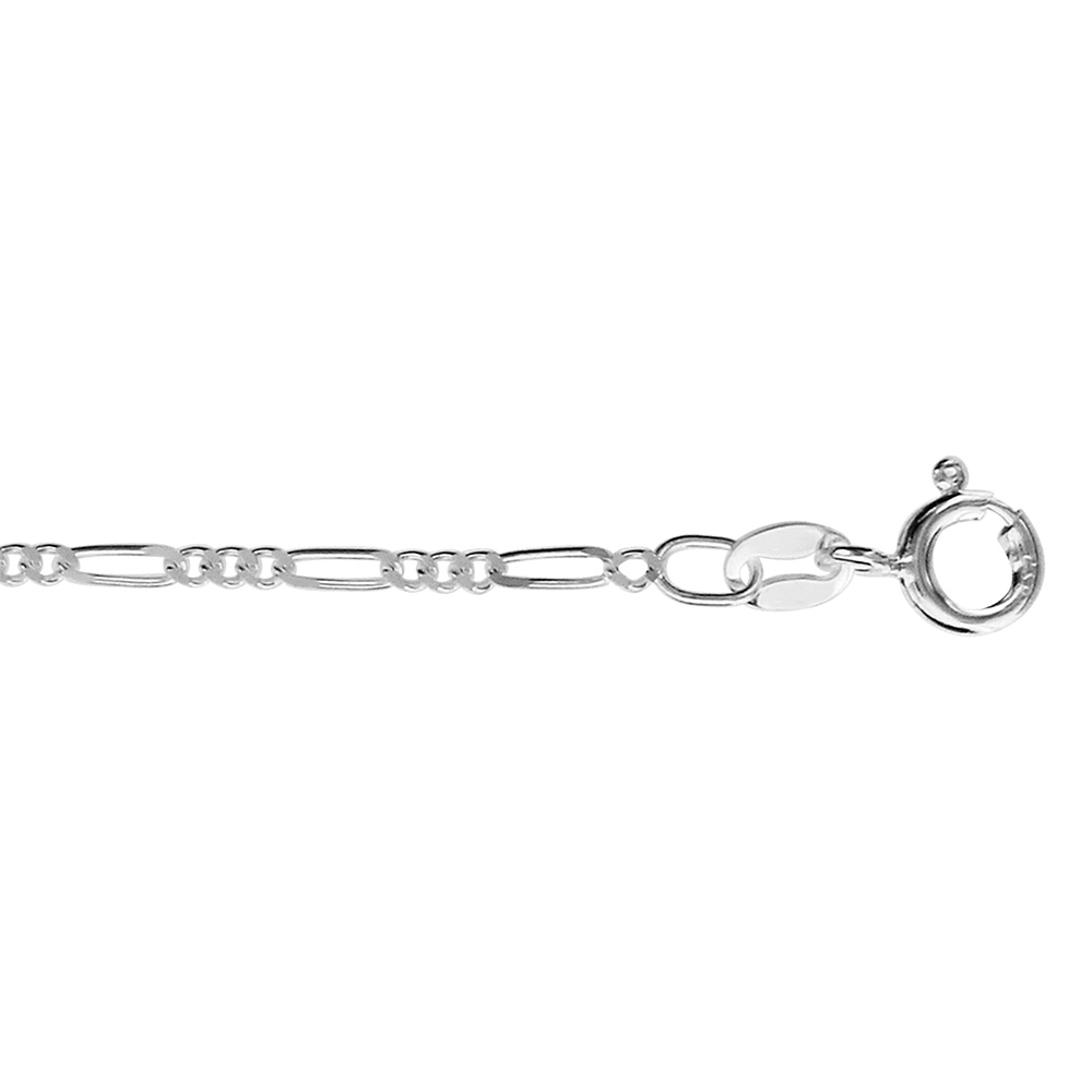 Cha�ne en argent mailles 1+3 largeur 1.8mm et longueur - 45cm - Vue 1