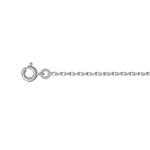 Chane en argent rhodi maille forat largeur 2mm et longueur 50cm - Vue 1