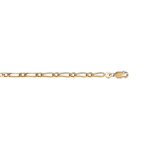 Chaîne en vermeil 1+1 3mm - 45cm - Vue 1