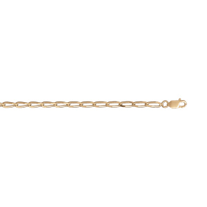 Chaîne en vermeil maille cheval 3mm - 50cm - Vue 1