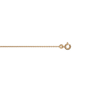 Chaîne en vermeil maille forcat 1mm - 40cm - Vue 1