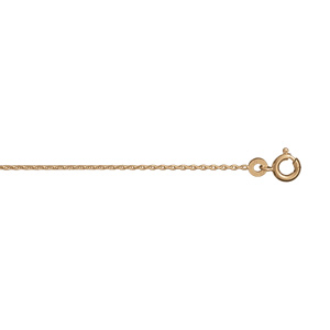 Chaîne en vermeil maille forcat 1mm - 50cm - Vue 1