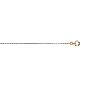 Chaîne en vermeil maille forcat 1 mm - 45 cm - Vue 1