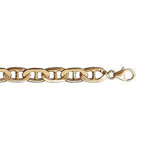 Chaîne en vermeil maille marine 6,5mm - 55cm - Vue 1