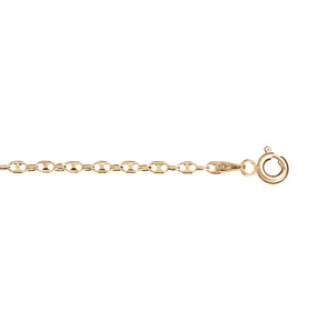 Chaîne en vermeil maille petit grain de café - 40cm - Vue 1