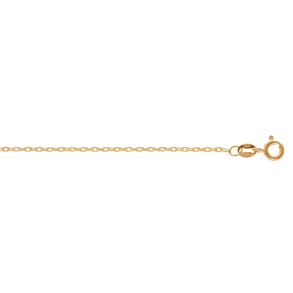 Cha�ne for�at en vermeil 1.5mm  - 42cm - Vue 1