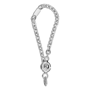 Chanette de porte-clef en argent - Vue 1