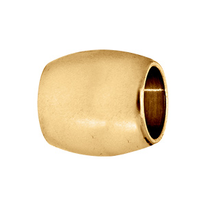 Charms en acier dor medium forme cylindre